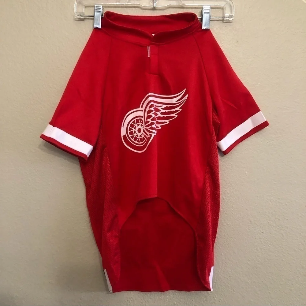Pets First NHL Detroit Red Wings Mesh Jersey For Dogs Atlantic Division Size XXL